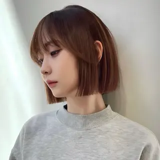 ミディアム カラー グレージュ/ベージュ /経堂/sana🌱のヘアスタイル