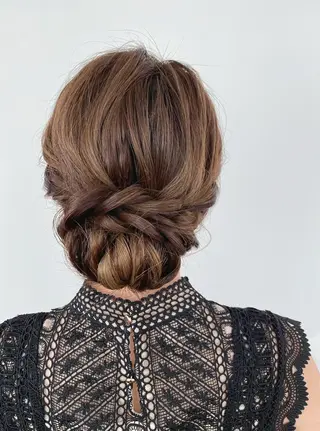 セミロング ヘアアレンジ GRANLUSSO 〜グランルッソ駅前店所属・木口 嘉美のヘアスタイル