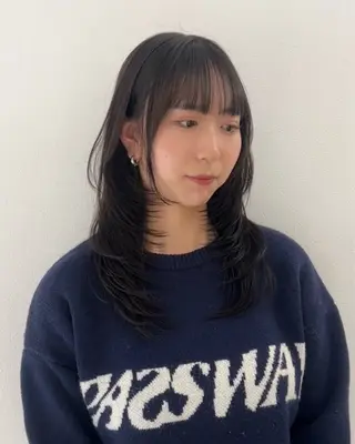 セミロング 💖韓国風💖 レイヤー/LISAのヘアスタイル