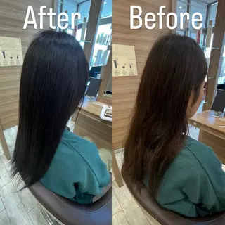 ロング カラー 秋山 瑠夏のヘアスタイル