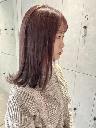 ミディアム カラー たかはし まいのヘアスタイル