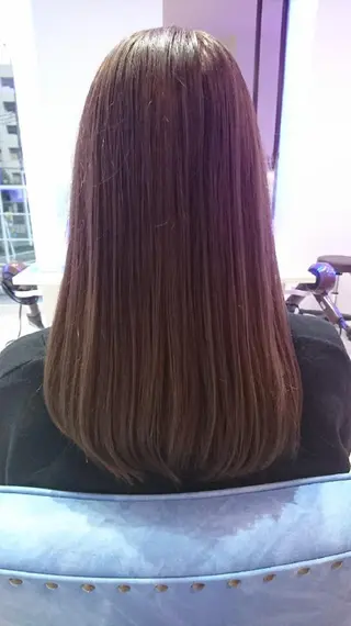 セミロング カラー 中嶌 健一のヘアスタイル