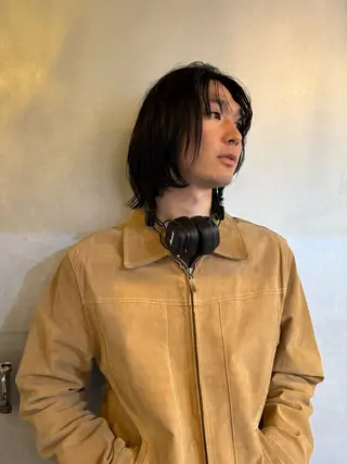 ミディアム メンズ パーマ/パーマ落とし /メンズカット/ヒロのヘアスタイル