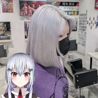 ミディアム カラー 推しカラー🦉にじさ んじカラー🌈🕒✨のヘアスタイル