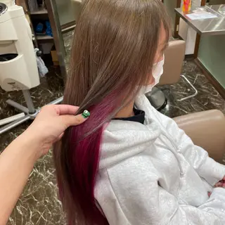 ロング カラー 髪質改善⭐️⭐️⭐️ コワフェルドエクセルのヘアスタイル