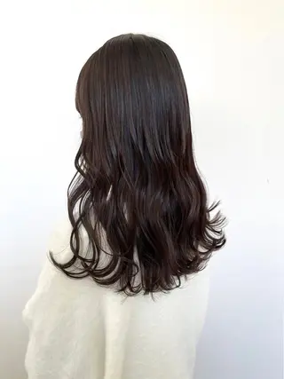 セミロング カラー ParveMix いしいまお🌼のヘアスタイル