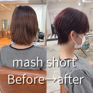 ショート ショートヘア、ボブ こやさん コヤマのヘアスタイル