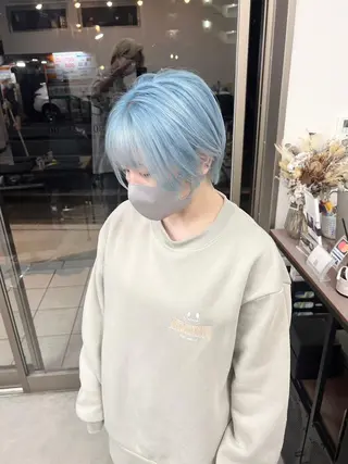 ミディアム 江坂エリア最安値◎ ブリーチ*土田のヘアスタイル