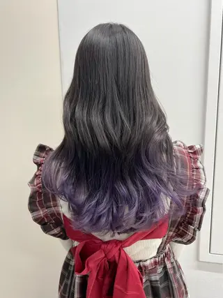 セミロング カラー ヘアアレンジ 小西海青 ✨モデル様募集✨️のヘアスタイル