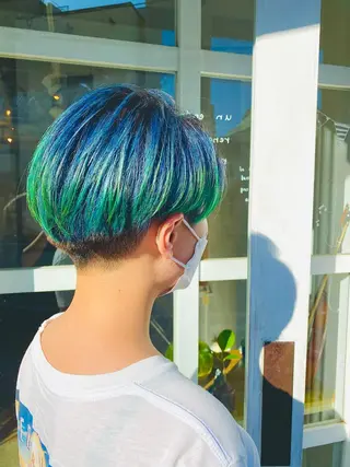 ショート カラー わかばやし ゆうこのヘアスタイル