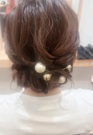 ミディアム ヘアアレンジ GRANLUSSO 〜グランルッソ駅前店所属・木口 嘉美のヘアスタイル