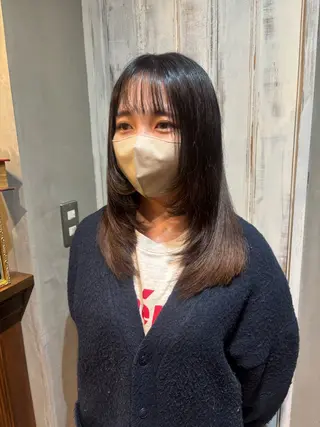 ロング saya 🧸 カット/縮毛矯正のヘアスタイル