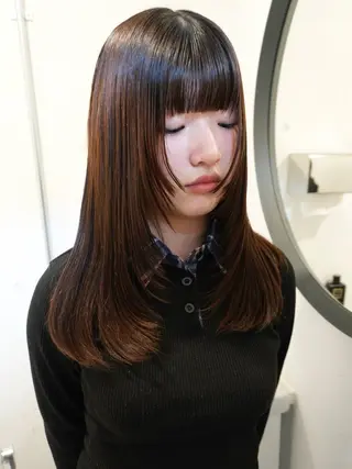 ミディアム ✩似合わせカラー /レイヤー✩momoのヘアスタイル