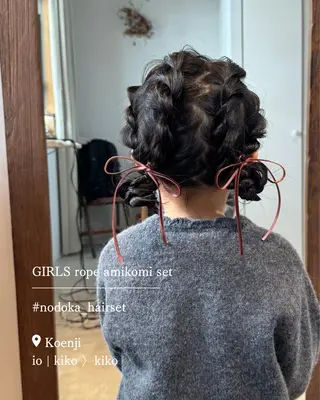 ヘアアレンジ キッズ お呼ばれセット🕊️ 高円寺/太田和のヘアスタイル