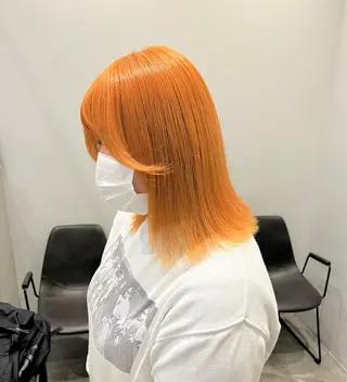 ミディアム カラー 吉川 陽菜のヘアスタイル
