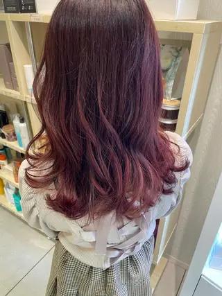 セミロング カラー 松佐 ゆかりのヘアスタイル