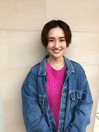 ショート パーマ 長山 航来 /縮毛矯正のヘアスタイル