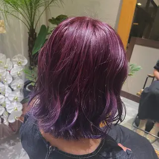 ミディアム 柴田 枝利子のヘアスタイル