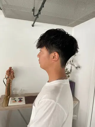 ショート パーマ メンズ ボブ/レイヤー /河内温太のヘアスタイル