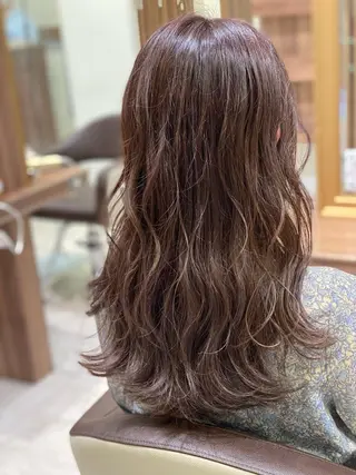 ロング カラー 💎大人ハイライト 💎上杉一也💎のヘアスタイル