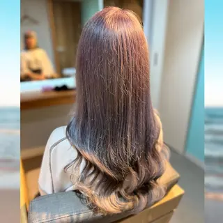 カラー ロング 🎀羽エクステ&韓国 ヘア大人気♡mi🌙のヘアスタイル