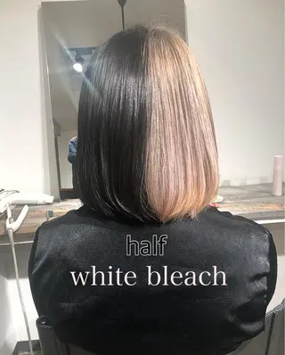 カラー ハイトーン/レイヤー /ケアブリーチ石川治のヘアスタイル