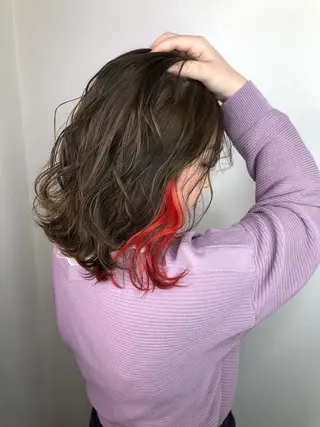 セミロング AKANE 【zina新宿】のヘアスタイル