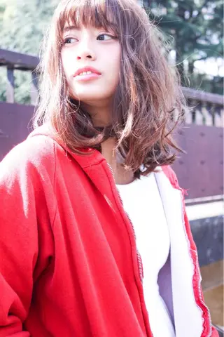 ミディアム カラー パーマ 髪質改善縮毛矯正✨ ナリタユウヤのヘアスタイル