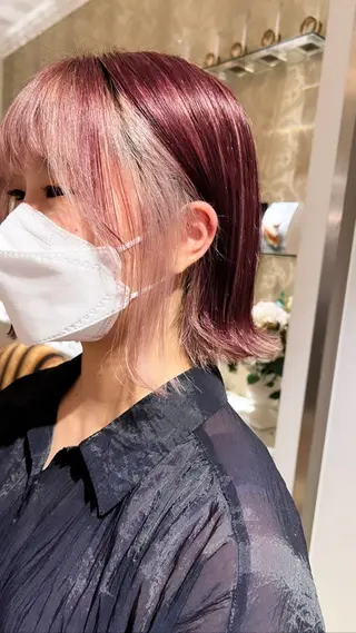 ショート カラー カラースペシャリスト ・齊藤 羽瑠輝のヘアスタイル