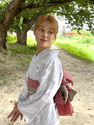 ミディアム ヘアアレンジ bright所属・miku ヘアセット/着付けのヘアスタイル