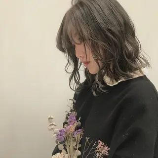 ミディアム カラー 日々所属・谷 大地のヘアスタイル