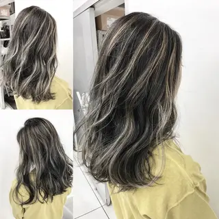 ロング カラー 山本　尚輝 🐶ハイライト🐶のヘアスタイル