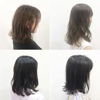 ミディアム カラー stylist/蛯谷 珠里のヘアスタイル