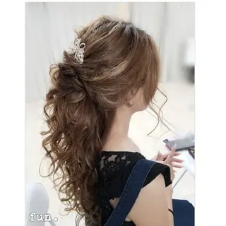 ヘアアレンジ ロング fun./ヘアセット /エクステ/着付のその他イメージ