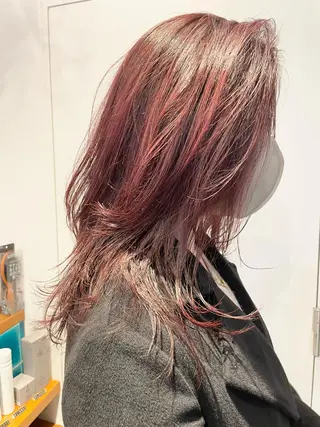 ミディアム カラー レイヤー／似合わせ TAKUYAのヘアスタイル