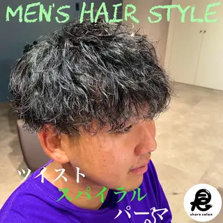 パーマ メンズ 『メンズ専門』 悠貴のヘアスタイル