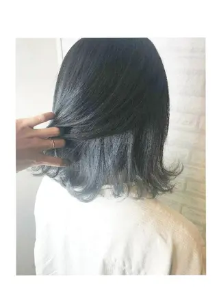 ミディアム カラー JIL BLAN 京都所属・RU RIのヘアスタイル