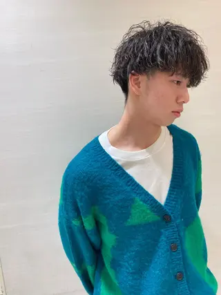 パーマ メンズ メンズパーマ マキノユウタのヘアスタイル