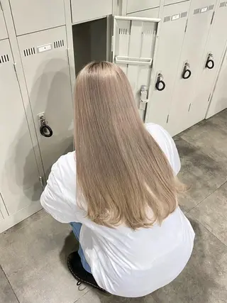 ロング カラー エフェクトブリーチ 🌟前澤啓太朗のヘアスタイル