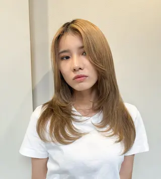 ロング カラー miku🎀透明感| ツヤ|ワンホンのヘアスタイル