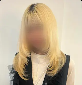 セミロング ‎🫧透明感カラー/ 金沢駅 yui 🎀のヘアスタイル