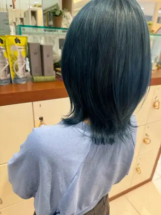 ミディアム 日置 大智のヘアスタイル
