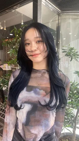 ロング カラー designcolo r/似合わせNOKAのヘアスタイル