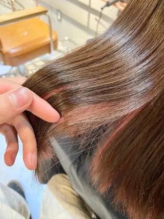 セミロング カラー ハイトーン×似合わせ 🌱中川慎之介のヘアスタイル