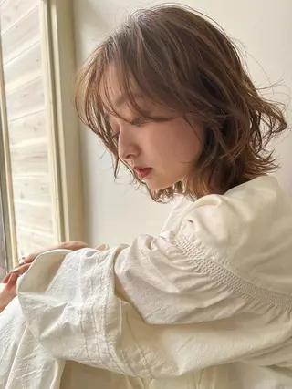 ミディアム カラー 《放出》Forte マネージャー山根英明のヘアスタイル