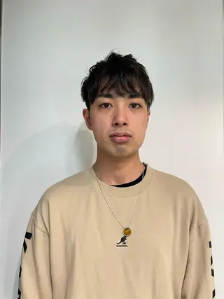 ミディアム ヘアアレンジ メンズ 髪や目黒店所属・Kamiya's TOKYO 安孫子のヘアスタイル