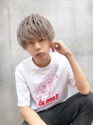 ショート カラー ヘアアレンジ メンズ ✨【公式】渋谷メンズ サロン BLUCK✨のヘアスタイル