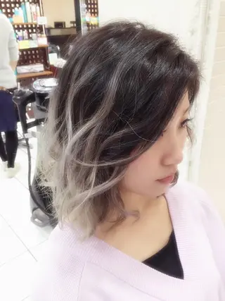 ショート ミディアム セミロング ロング カラー パーマ ヘアアレンジ サロウィン柏所属・神山 昌子のヘアスタイル