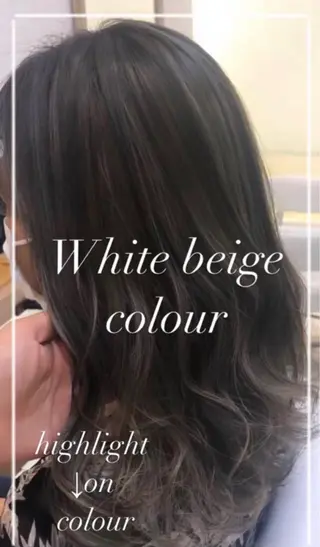 ミディアム カラー 艶質改善/縮毛矯正 ササキナツミのヘアスタイル