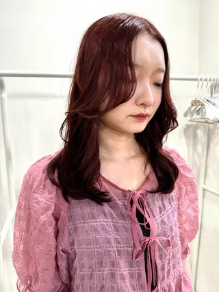 ミディアム カラー 松本優香/ボブ/ダ ブルカラー/髪質改善のヘアスタイル